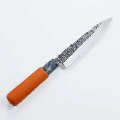 万能包丁 片刃 150mm V金10号槌目仕上げ PVCグリップ 日本製