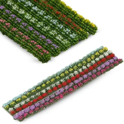 ジオラマ 花 6色6本セット 草 花壇 花畑 箱庭 ミニチュア 鉄道模型 材料 (7mmx20cm)