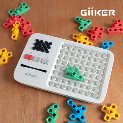 知育玩具 GiiKER ギーカー Super Blocks スーパーブロックス ai003 6歳から パズルゲーム ブロックゲーム デジタル アナログ 知育おもちゃ 脳トレ 幾何学パズル