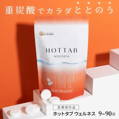 入浴剤 ホットタブ ウェルネス 9~90錠 医薬部外品 重炭酸入浴剤 炭酸入浴剤 薬用入浴剤 公式 HOT TAB ギフト 疲労回復 プレゼント 血行促進 冷え性 無添加