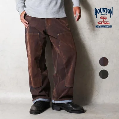 HOUSTON / ヒューストン 10194 FLOCKY DENIM PAINTER PANTS / フロッキーデニムペインターパンツ -全2色-