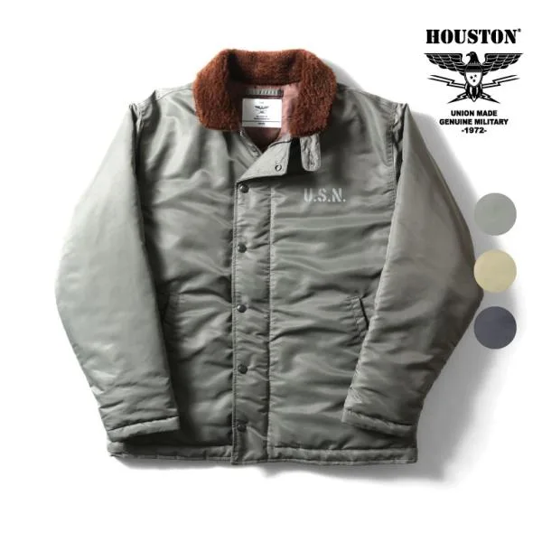 HOUSTON / ヒューストン 51459 NYLON N-1 DECK JACKET / ナイロンN-1デッキジャケット -全3色-
