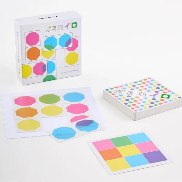 GEO GAMES かさねイロ ジオゲームス 新商品 ボードゲーム 知育玩具 5歳以上 家族で遊べる 誕生日プレゼント 学習ゲーム クリスマス プレゼント