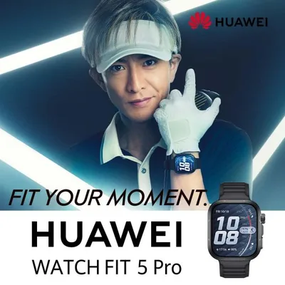 スマートウォッチ HUAWEI WATCH FIT 5 Pro 1.92型大画面 最大10日間駆動 転倒検出 高度なゴルフ機能・ミニストレッチ・心電図・睡眠管理搭載 iOS/Android対応