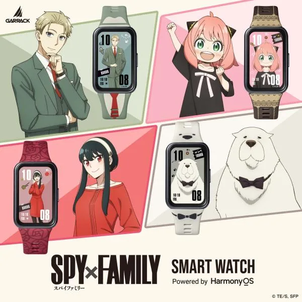 SPY×FAMILY スパイファミリー スマートウォッチ 歩数でキャラ変化 アーニャ ロイド ヨル ボンド グッズ 腕時計 心拍 カロリー 着信通知 睡眠トラッカー バンド