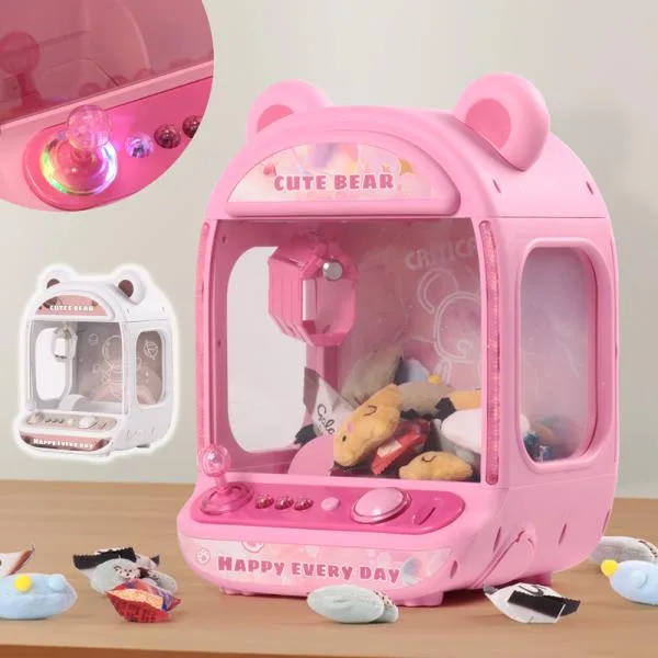 クレーンゲーム おもちゃ 家庭用 クレーンゲーム機 本体 クレーンマシーン UFOキャッチャー クリスマス プレゼント 家族 子ども パーティ コイン付属 電池式