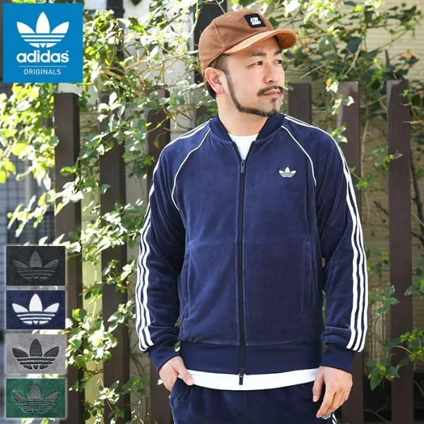アディダス ジャージー ジャケット adidas メンズ ベロア SST トラック トップ オリジナルス ( Velour SST Track Top JKT X1559 JW5863 JX1562 JX1564 )