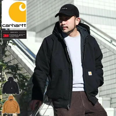 カーハート ジャケット Carhartt メンズ ルーズ フィット ウォッシュド ダック インサレーテッド アクディブ ( Duck Insulated Active JKT 104050 J130-M )