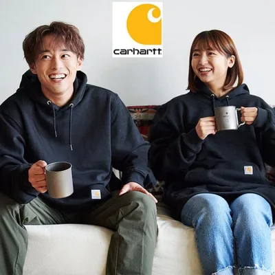 カーハート パーカー プルオーバー Carhartt メンズ ルーズ フィット ミッドウェイト ( Loose Fit Midweight Pullover Hoodie スウェット K121 TS0121-M )