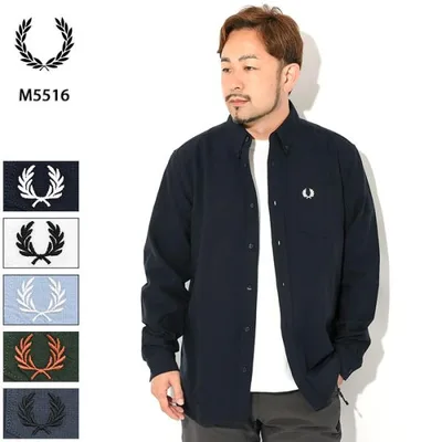 フレッドペリー FRED PERRY シャツ 長袖 メンズ オックスフォード ( M5516 Oxford L/S Shirt カジュアルシャツ トップス )