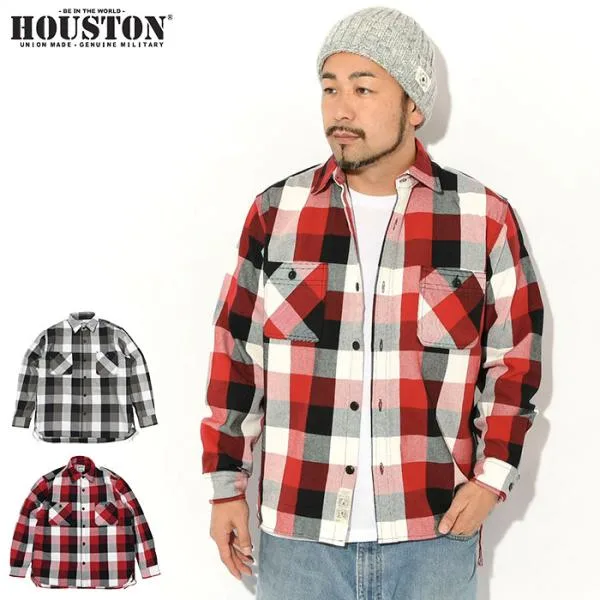 ヒューストン ビエラ シャツ 長袖 HOUSTON メンズ チェック ( Check Viyella L/S Shirt カジュアルシャツ トップス アメカジ 41253 )