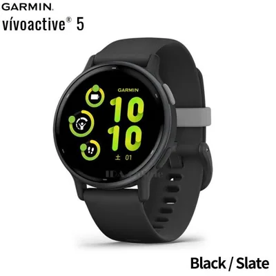 ガーミン vivoactive5 Black/Slate GPS スマートウォッチ GARMIN 010-02862-40 AMOLED 睡眠計機能向上 BodyBattery機能向上 Music