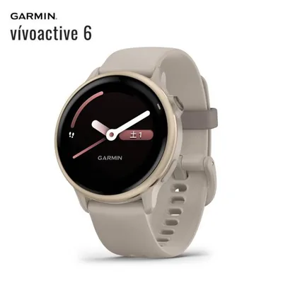 ガーミン GARMIN vivoactive6 日本正規品 French Gray / Paloma Cream Gold GPS スマートウォッチ 010-02985-36 健康 音楽再生 動画ワークアウト AMOLED