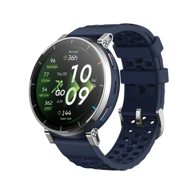液晶保護フィルム付 Amazfit Active 3 Premium アトラスブルー 国内正規品 1年保証 SP170082-C116 アマズフィット アクティブ3 プレミアム ランニングウォッチ