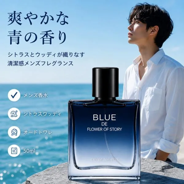 メンズ 香水 シトラスウッディ フレグランス 50ml 爽やかな香り 清潔感 オードトワレ メンズフレグランス 通勤 ビジネス デート 男性用香水