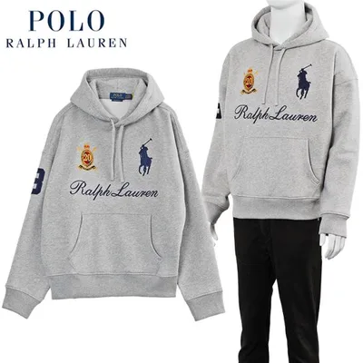 ポロ ラルフローレン POLO RALPH LAUREN パーカー裏起毛 ビッグポニー ロゴ 710P03957-002:グレー