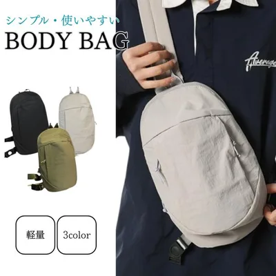 ボディバッグ レディース メンズ 軽い 撥水 ウエストバッグ ショルダーバッグ 斜めがけ 男女兼用 父の日 母の日
