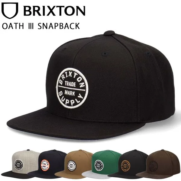 ブリクストン キャップ 帽子 BRIXTON ワッペン フラットバイザー スナップバック メンズ レディース ブランド サイズ調節可能 ブランド ストリート スケーターブ