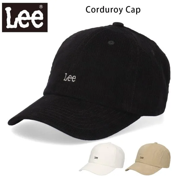 リー コーデュロイ キャップ Lee ロゴキャップ ワンポイント ブランド シンプル 日焼け予防 日焼け対策 レディース メンズ やや深め