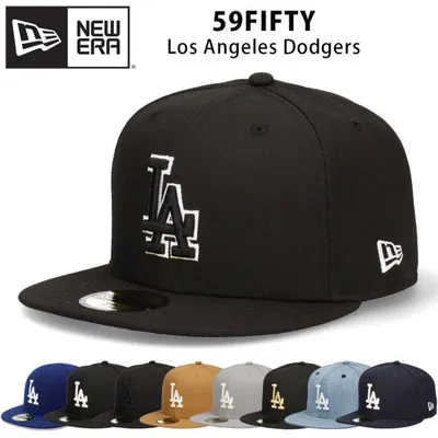 ニューエラ LA ドジャース フラットバイザー キャップ 帽子 ロサンゼルス LAキャップ ドジャース帽子 NEW ERA メジャーリーグ MLB