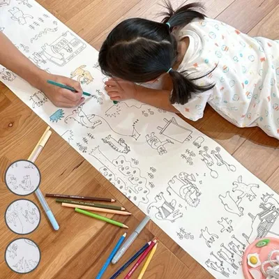 塗り絵 ペインタホリック ロール2m ( ぬりえ ぬり絵 こども )