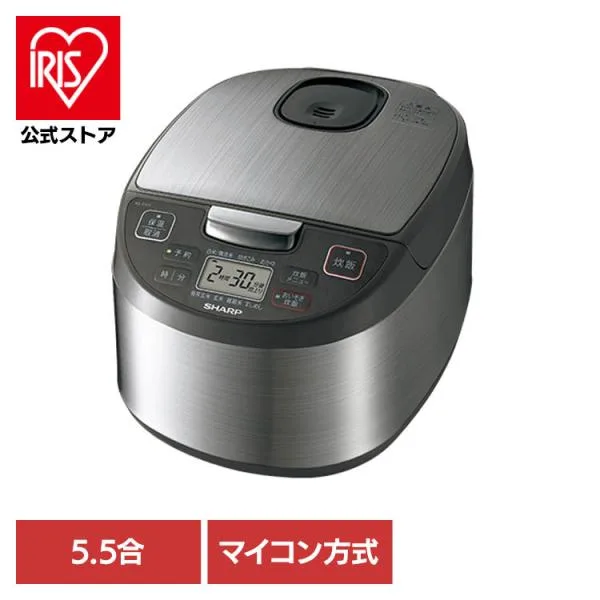 炊飯器 5.5合炊き 調理家電 マイコン炊飯器 キッチン家電 シャープ マイコン炊飯ジャー 5.5合 シルバー KS-S10J