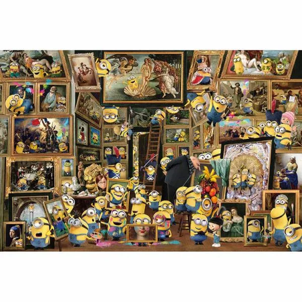 ジグソーパズル 1000ピース 50×75cm ミニオン 絵画 美術館 名画 ボブ ティム ユニバーサル Yanoman パズル 1000P ミニオンズ・アート 10-1423 やのまん