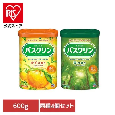 入浴剤 バスクリン バス お風呂 湯舟 (4個セット)バスクリン 600g バスクリン