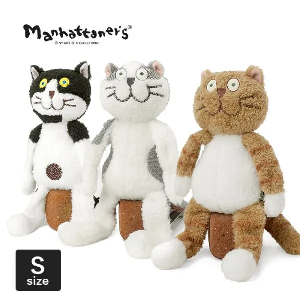 マンハッタナーズ くたくた猫 ぬいぐるみ S 猫 レディース manhattaner's 077-0524 Wクーポン付き 60サイズ