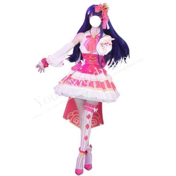 新品【推しの子】 風 星野アイ ほしのアイ アイドル衣装 打歌服 応援服 コスプレ衣装 クリスマス ハロウィン 文化祭