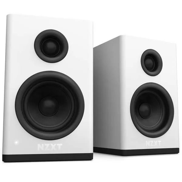 【アウトレット特価・新品】NZXT Relay Speakers White PCゲーマー向け デスクトップPCスピーカー ホワイト|AP-SPKW2-JP