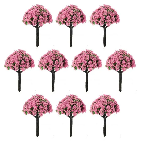 ジオラマ模型 低木 ピンク 1/150 10個組 アーテック 58584 ミニチュア 桜 春 DIY 図工 工作 クラフト ホビー