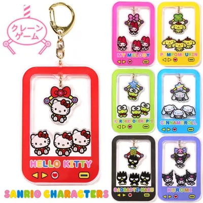 サンリオ キャラクターズ クレーンゲーム アクリル チャーム バッグチャーム キーホルダー ゲームセンター UFOキャッチャー かわいい プレゼント ギフト