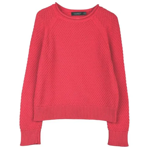 古着 ラルフローレン Ralph Lauren LAUREN ローレン ロールネック コットンニットセーター レディースS相当 /eaa401606