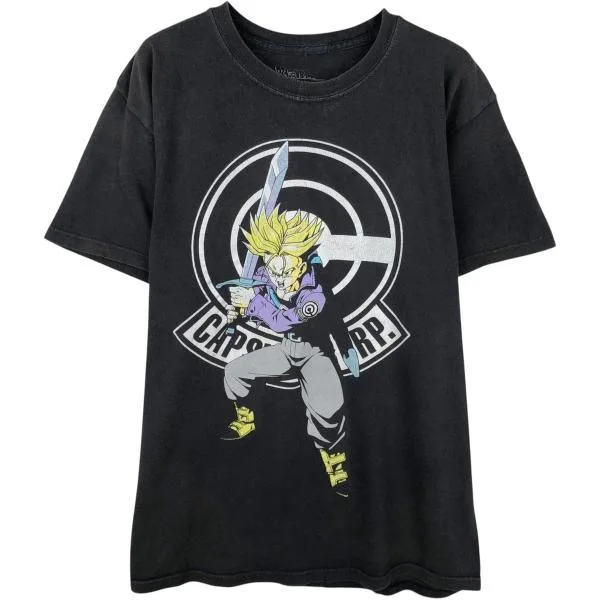 古着 DRAGONBALL Z ドラゴンボールZ トランクス アニメ キャラクタープリントTシャツ メンズM相当 /eaa474671