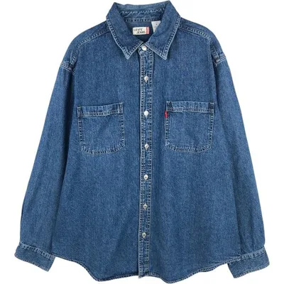 古着 90〜00年代 リーバイス Levi's JEANS 長袖 デニムシャツ メンズL相当 ヴィンテージ /eaa569674