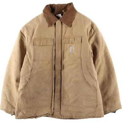 古着 80年代 カーハート Carhartt 100周年モデル トラディショナルコート 中綿入り ダックワークジャケット USA製 メンズXL相当 /eaa590660 【SS2603_10】