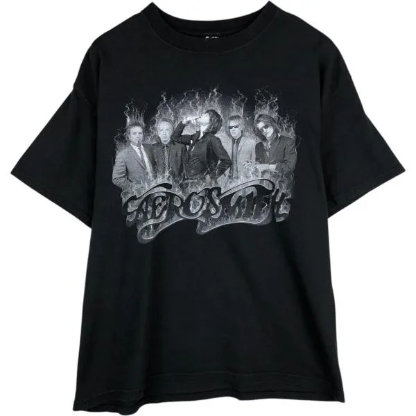古着 GIANT AEROSMITH エアロスミス バンドTシャツ バンT USA製 メンズXL相当 /eaa605099