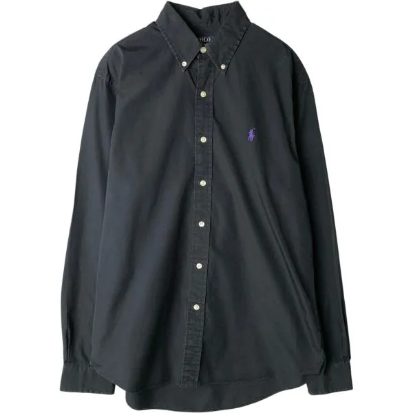 古着 ラルフローレン Ralph Lauren POLO RALPH LAUREN CUSTOM FIT 長袖 ボタンダウンシャツ メンズM相当 /eaa632545
