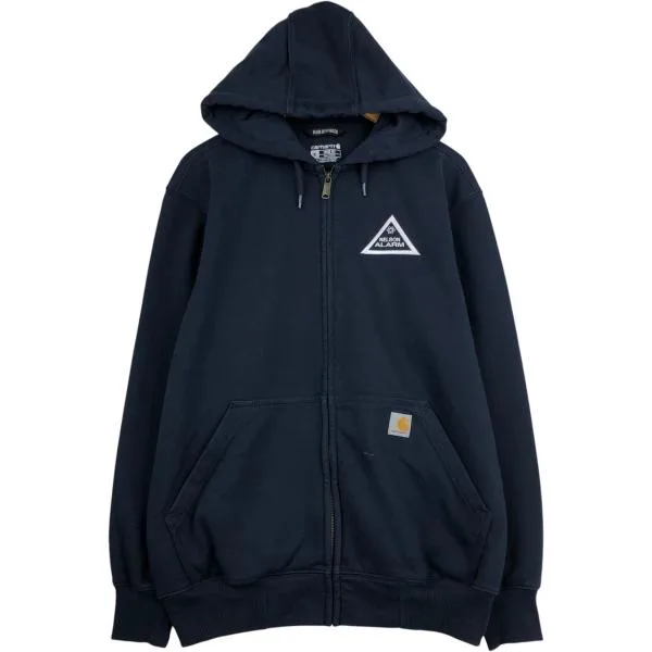 古着 カーハート Carhartt Loose Fit RAIN DEFENDER アドバタイジング スウェットフルジップパーカー メンズM相当 /eaa632982