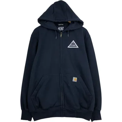 古着 カーハート Carhartt Loose Fit RAIN DEFENDER アドバタイジング スウェットフルジップパーカー メンズM相当 /eaa632982