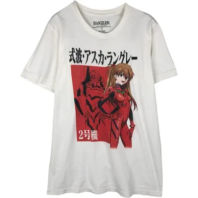 古着 EVANGELION エヴァンゲリオン アニメ キャラクタープリントTシャツ メンズM相当 /eaa633406