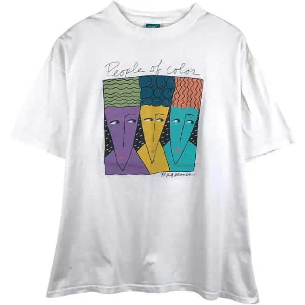 古着 90年代 GANGO GALLERY プリントTシャツ USA製 メンズXL相当 ヴィンテージ /eaa636872