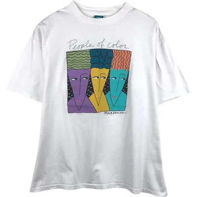 古着 90年代 GANGO GALLERY プリントTシャツ USA製 メンズXL相当 ヴィンテージ /eaa636872