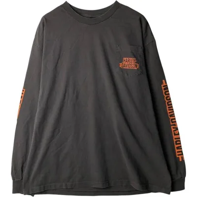 古着 ハーレーダビッドソン Harley-Davidson ロングTシャツ ロンT メンズXXL相当 /eaa638083