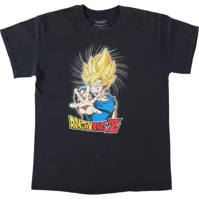 古着 DRAGONBALL Z ドラゴンボールZ 孫悟空 アニメ キャラクタープリントTシャツ メンズM相当 /eaa640141