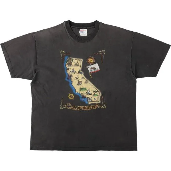 古着 90年代 ヘインズ Hanes HEAVYWEIGHT プリントTシャツ メンズXL相当 ヴィンテージ /eaa642440