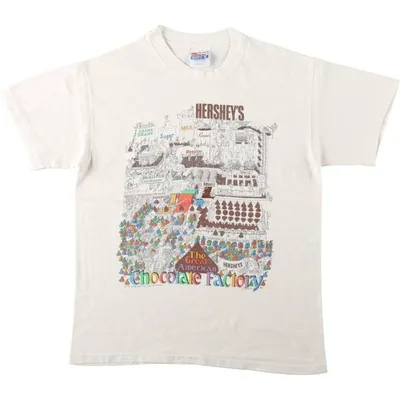 古着 90年代 ヘインズ Hanes The Hershey Company プリントTシャツ USA製 メンズM相当 ヴィンテージ /eaa642476