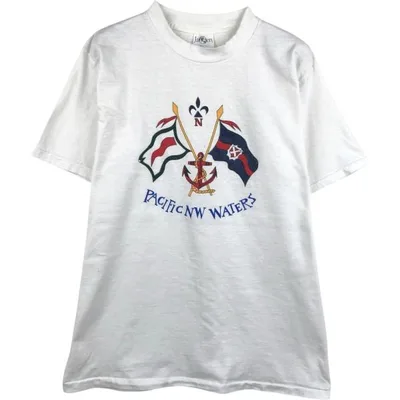 古着 90年代 ジャンセン Jantzen プリントTシャツ メンズL相当 ヴィンテージ /eaa642545