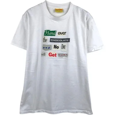 古着 90年代 LAKE STREET メッセージプリントTシャツ USA製 メンズL相当 ヴィンテージ /eaa642649